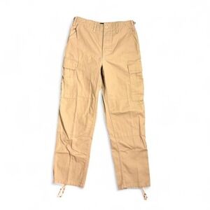 Tru-Spec‎ Tan Cargo Military Pants Size 27-31 Utility Trousers Adjustable